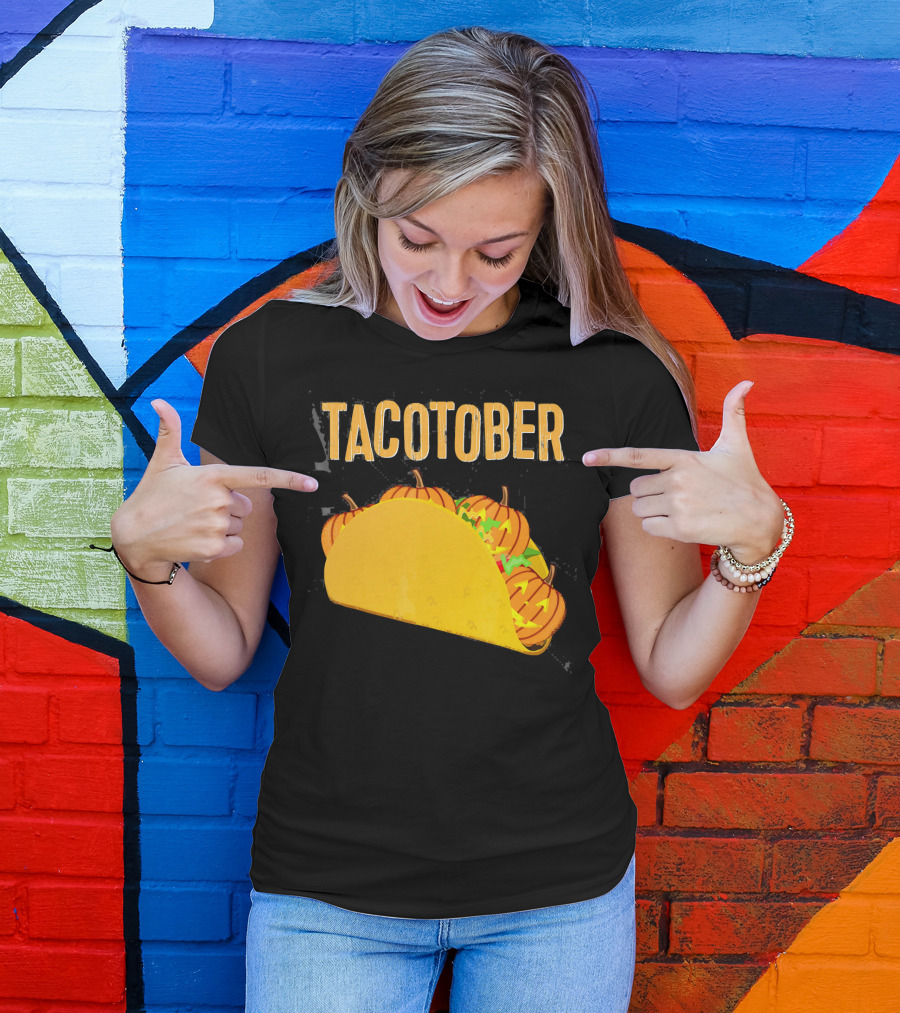 Tacotober Halloween Pumpkin Taco T-Shirt