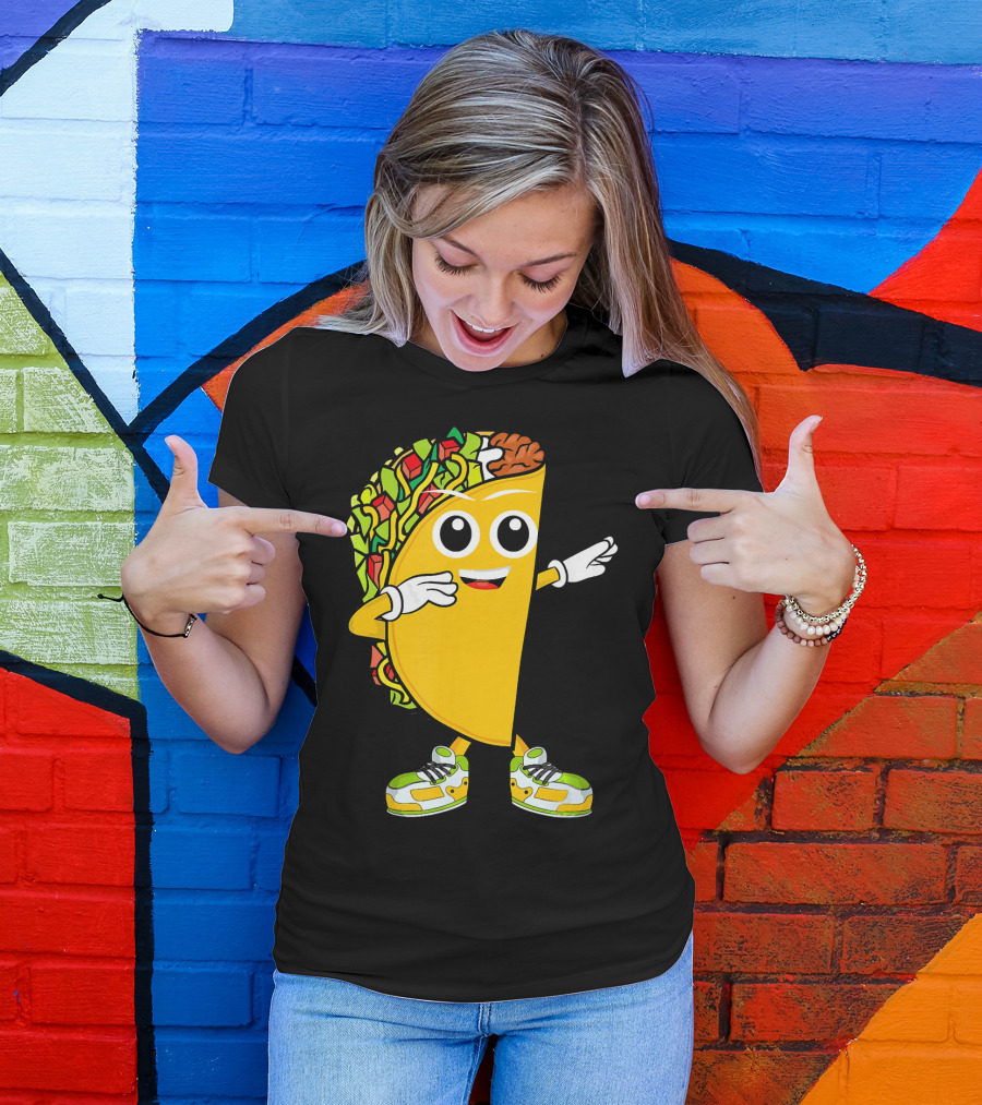 Dabbing Taco Dance Fun Celebrate Fiesta T-Shirt