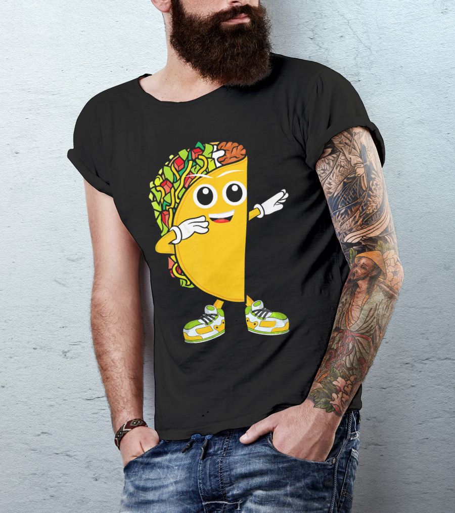 Dabbing Taco Dance Fun Celebrate Fiesta T-Shirt