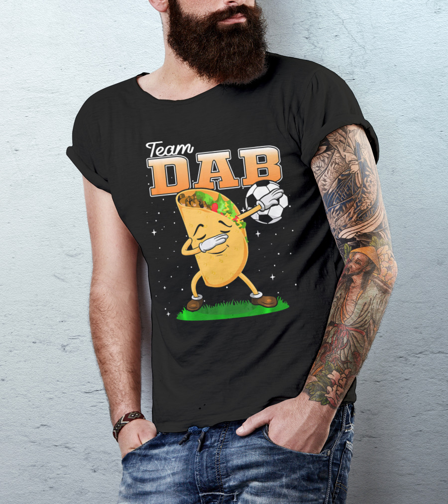 Team Dab Funny Soccer Dabbing Taco T-Shirt