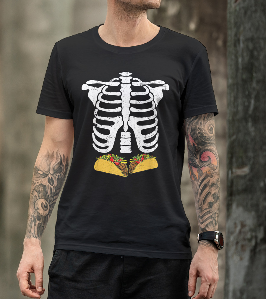 Skeleton Rib Cage Taco Xray T-Shirt