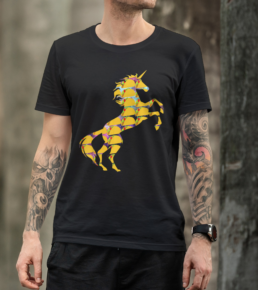 Unicorn Galaxy Space Tacos T-Shirt