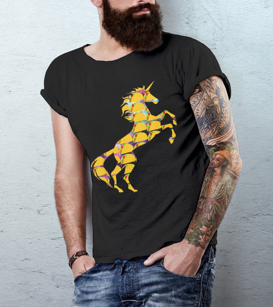 Unicorn Galaxy Space Tacos T-Shirt