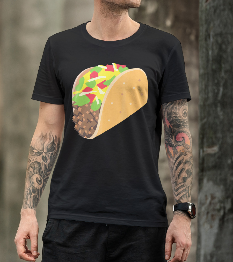 I Love Tacos Emoji Mexican Taco T-Shirt