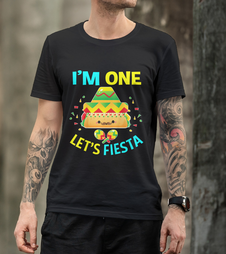 I'm One Let's Fiesta Taco 1st Birthday T-Shirt