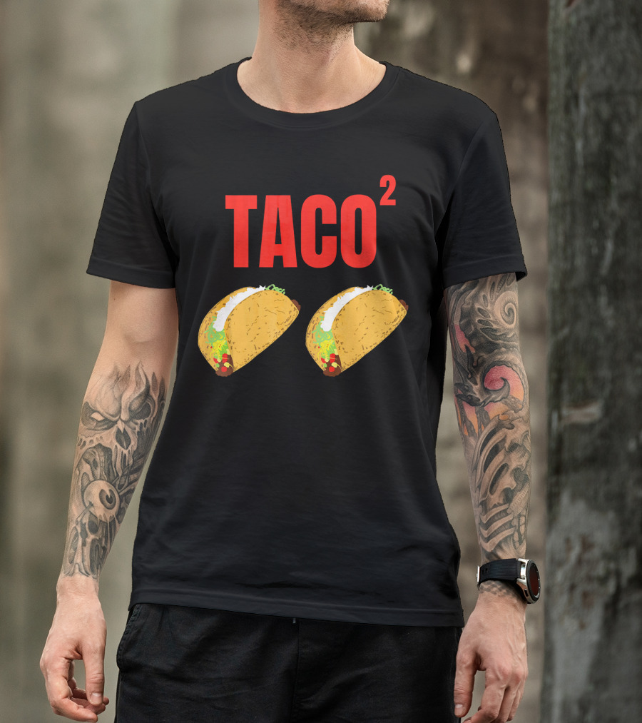Funny Taco Squared Concept With Colorful Tacos T-Shirt