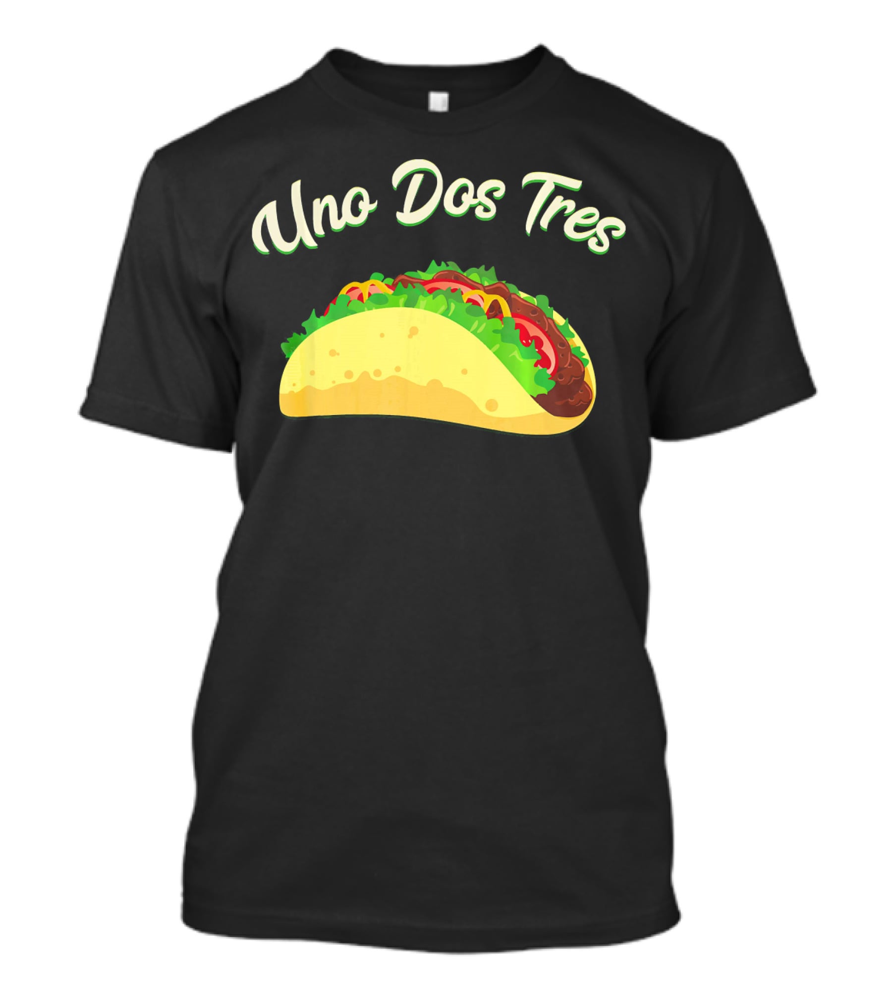Uno Dos Tres Taco Kids Plus Curve Text T-Shirt