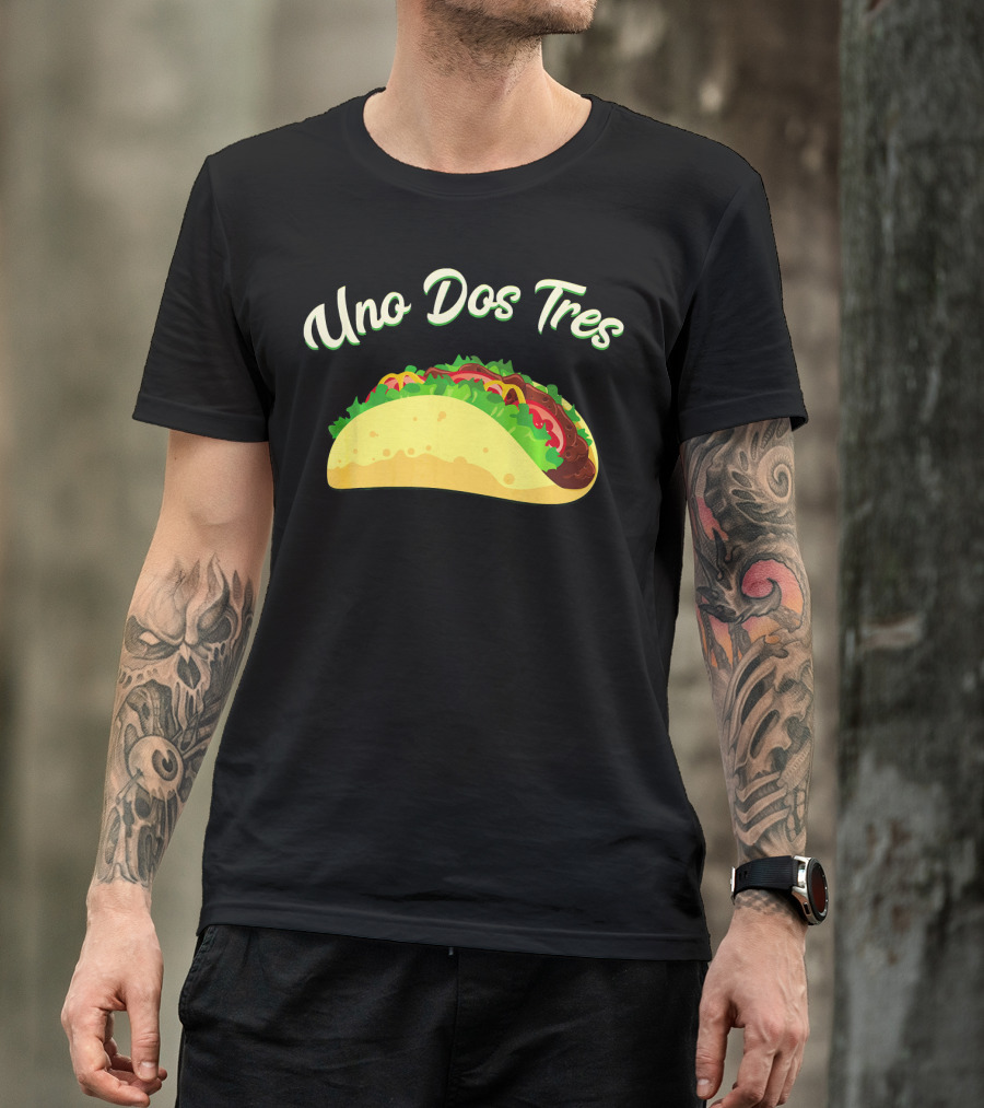 Uno Dos Tres Taco Kids Plus Curve Text T-Shirt