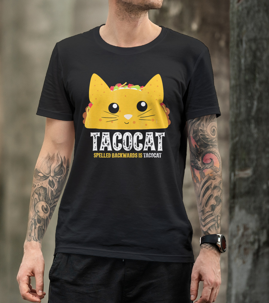Taco Cat Spelled Backwards Is Tacocat Cute T-Shirt