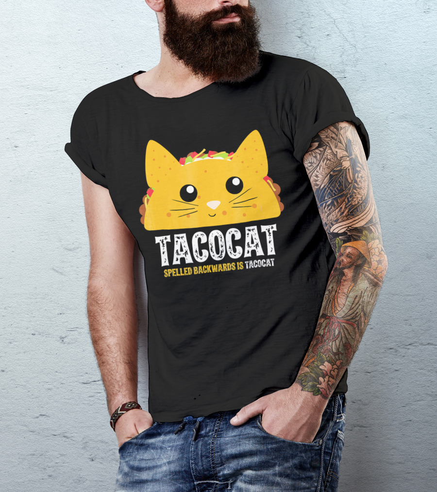Taco Cat Spelled Backwards Is Tacocat Cute T-Shirt
