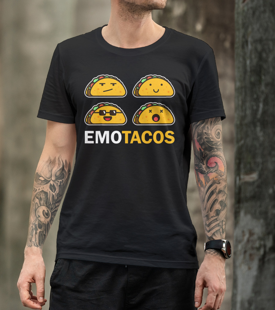 EMO TACOS Emojis Faces And Expressions T-Shirt