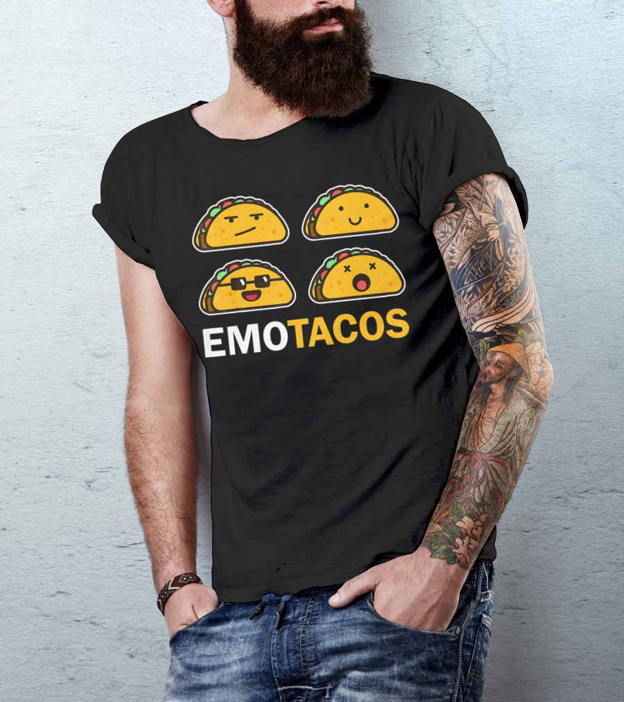 EMO TACOS Emojis Faces And Expressions T-Shirt