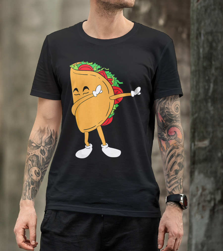Dabbing Taco Mexico Funny Mexican Food T-Shirt