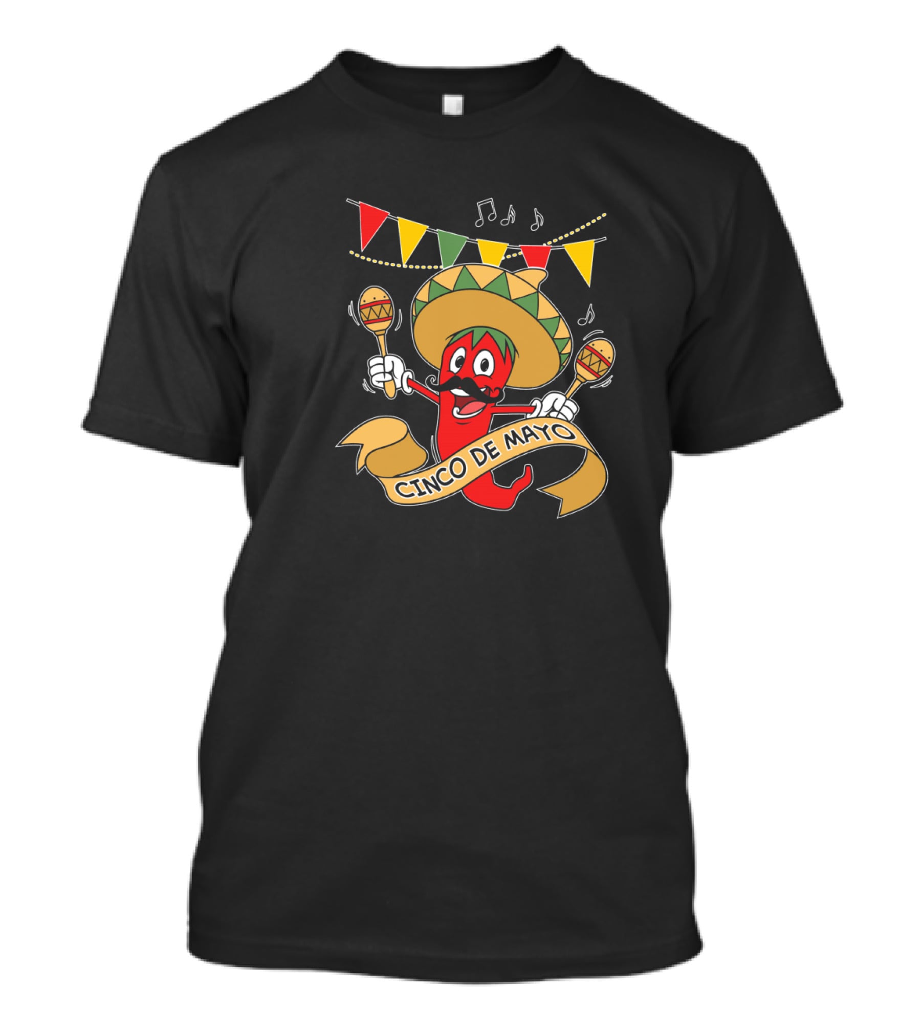 Cinco De Mayo Red Chili Shake Your Maracas Fiesta Party T-Shirt