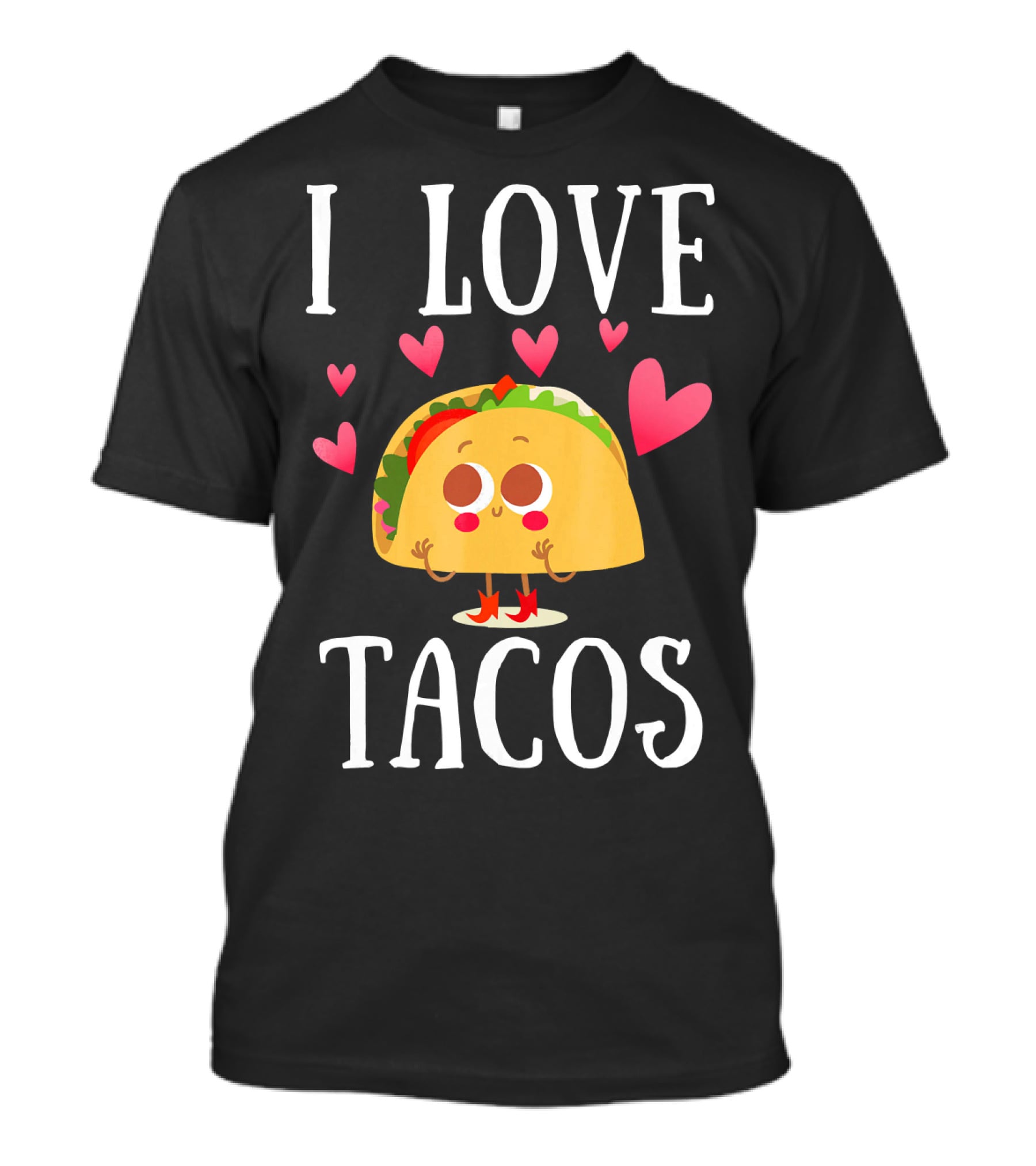 I Love Tacos Cute Heart Taco Kawaii T-Shirt