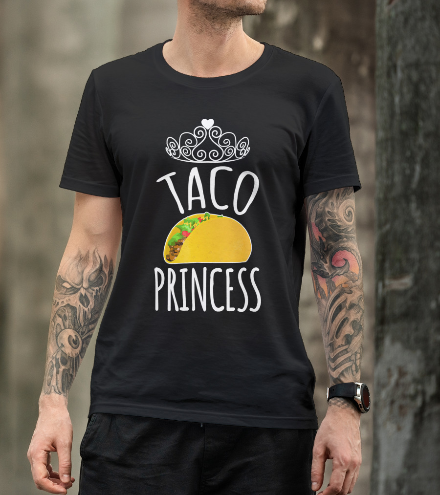 Taco Princess Cute Taco With Crown T-Shirt