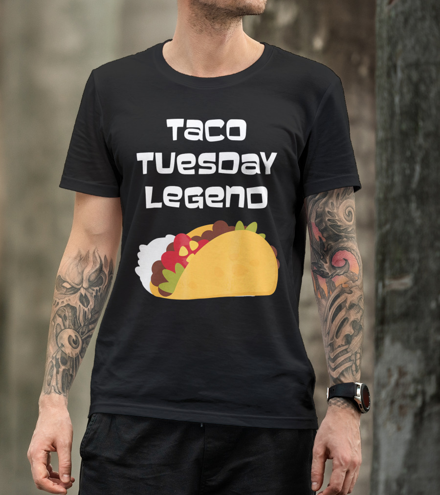 Taco Tuesday Legend Mexican Food Achievement T-Shirt