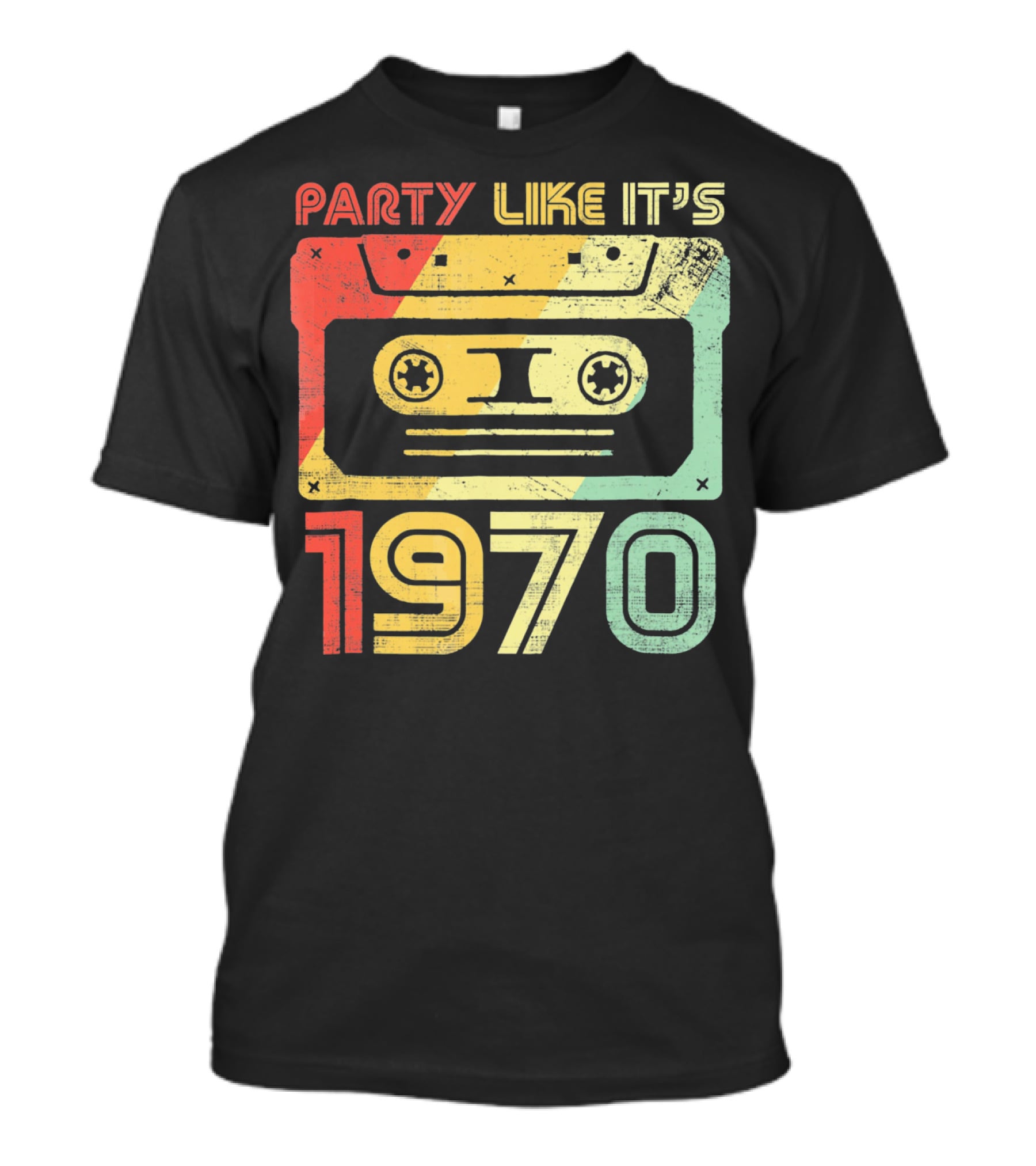 Party Like It's 1970 Retro 70s Cassette Tape T-Shirt