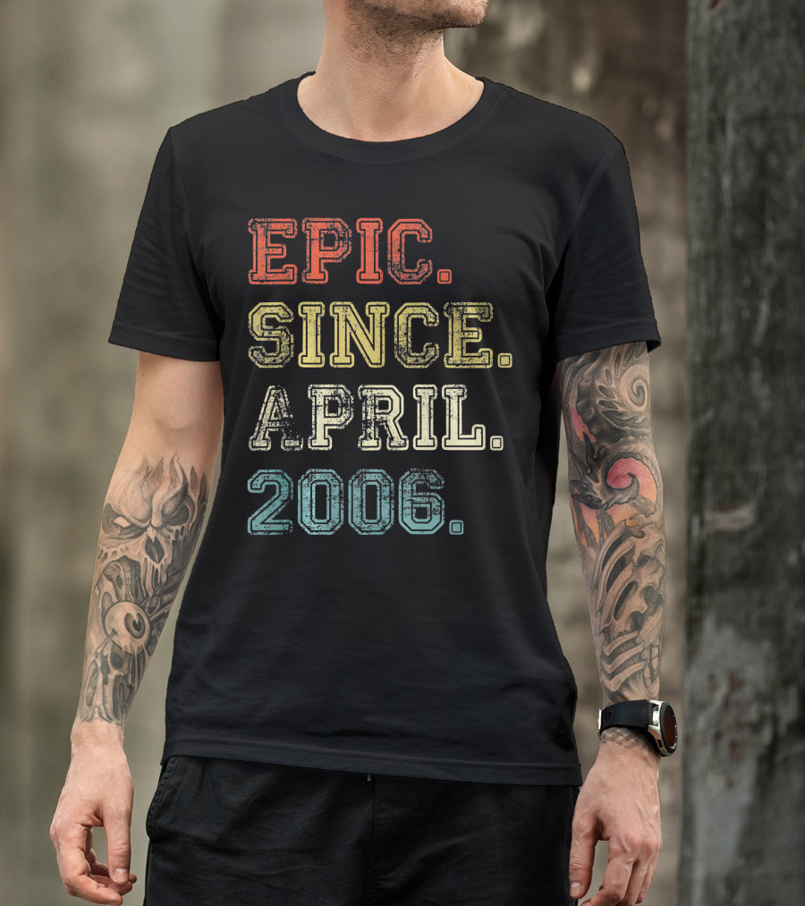 Epic Since April 2006 Retro 13 Years Old T-Shirt