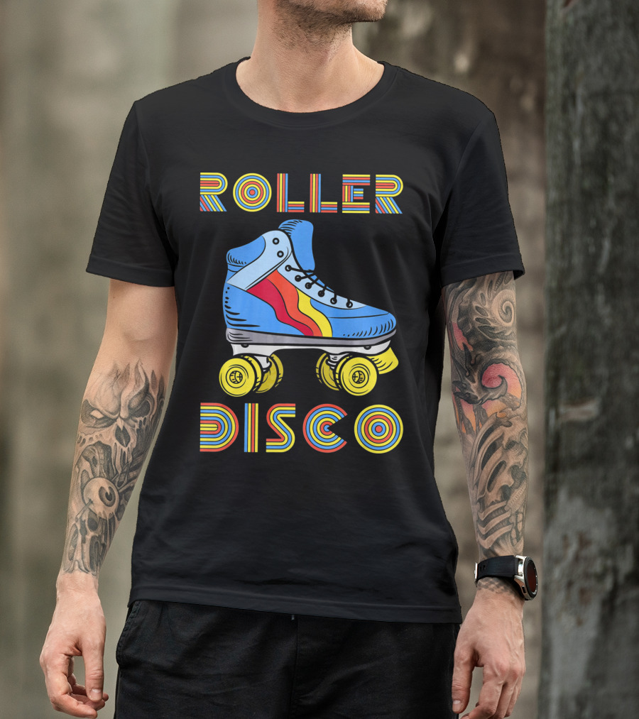 Retro 80s Roller Disco Skate Vibe T-Shirt