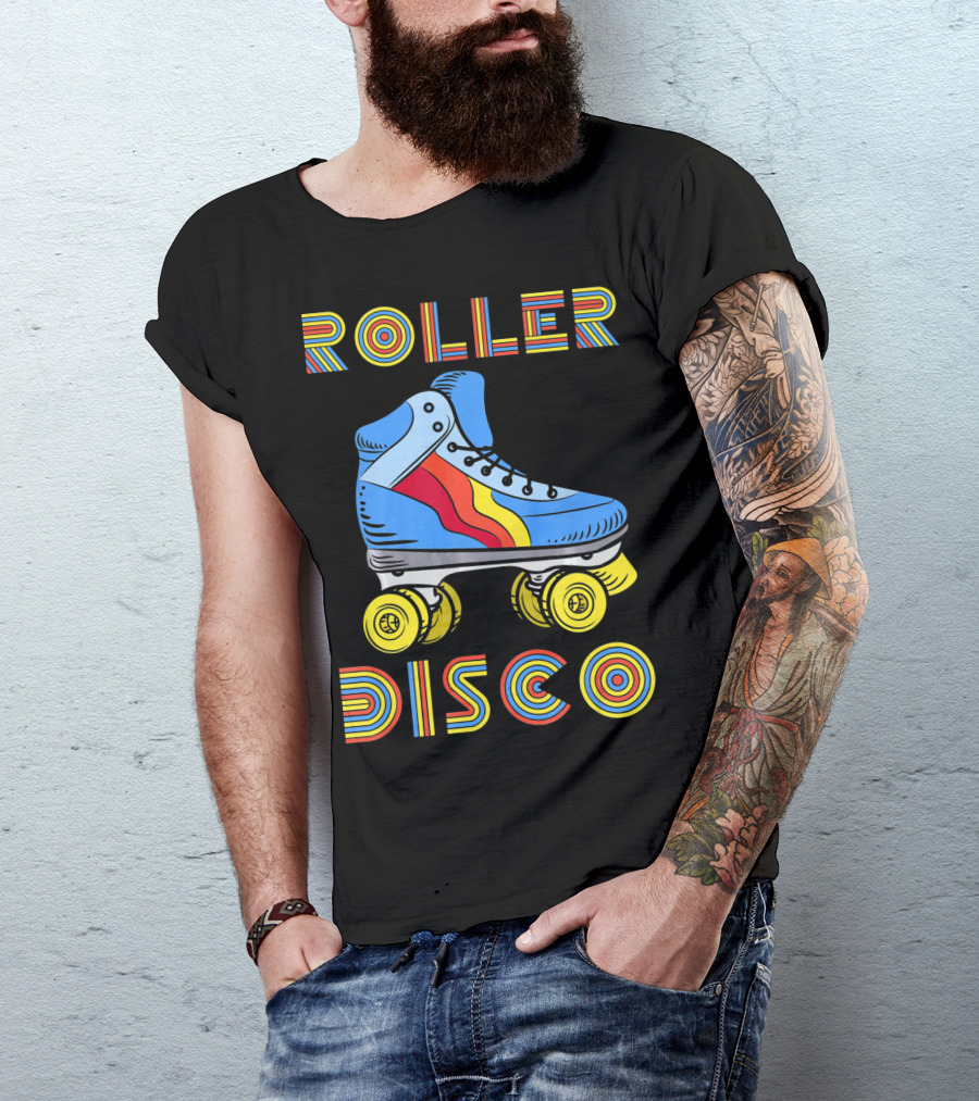 Retro 80s Roller Disco Skate Vibe T-Shirt