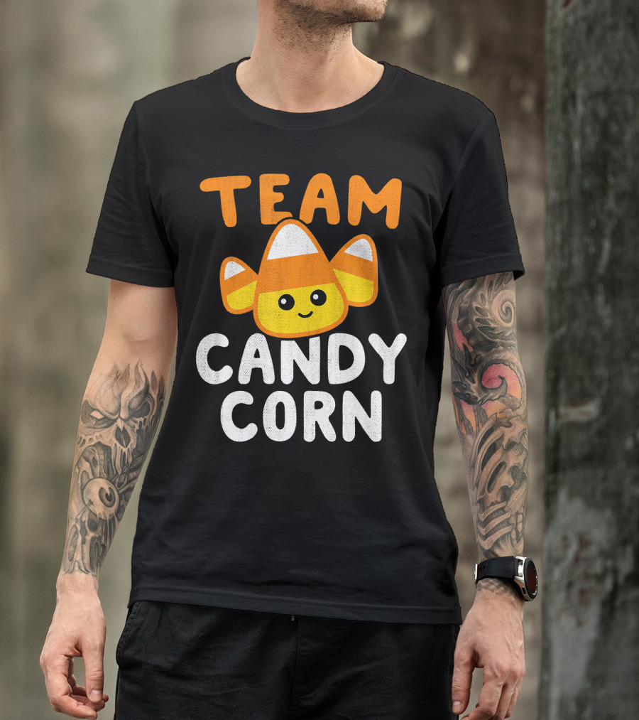 Halloween Funny Team Candy Corn Cute Lazy Cos T-Shirt