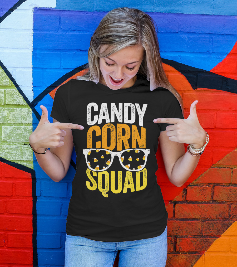 Candy Corn Squad Halloween Party Sunglasses T-Shirt