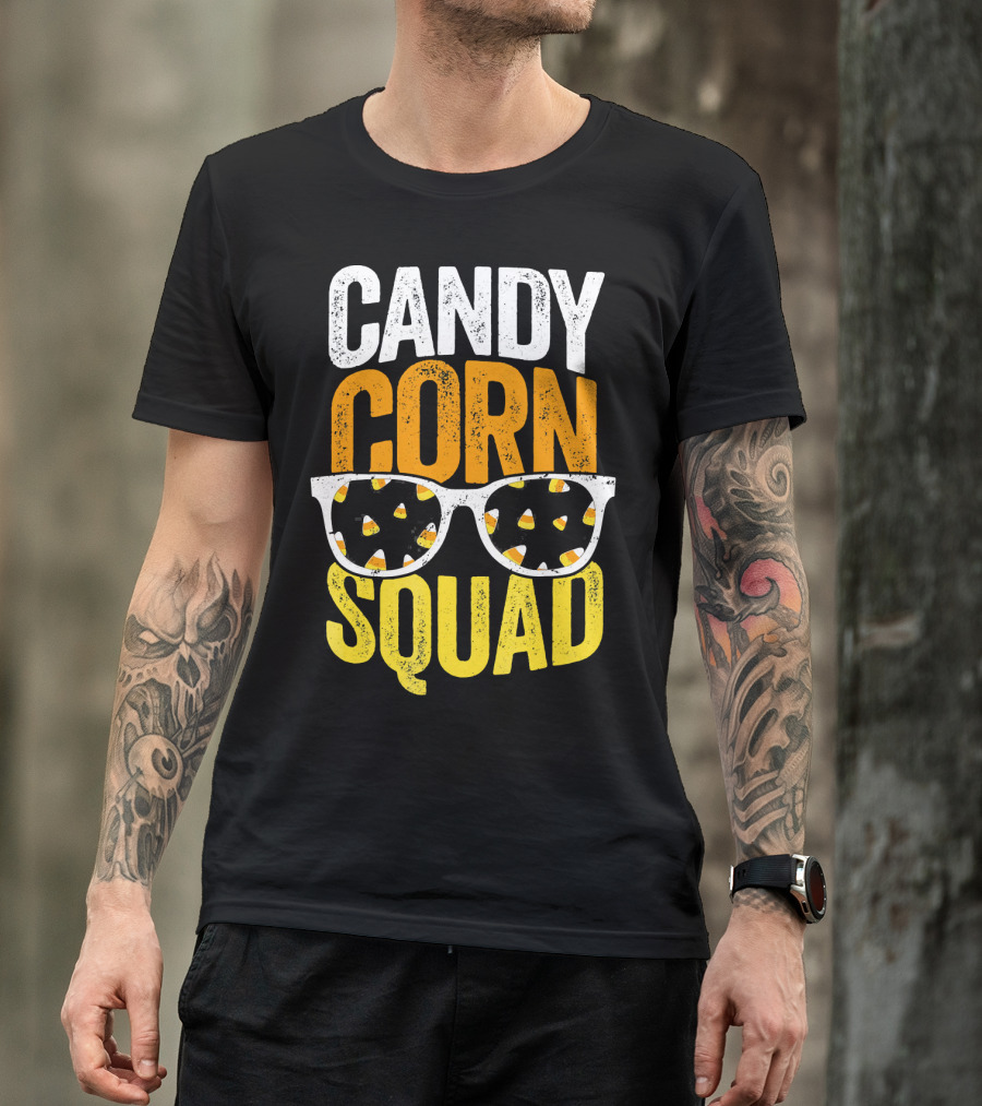 Candy Corn Squad Halloween Party Sunglasses T-Shirt