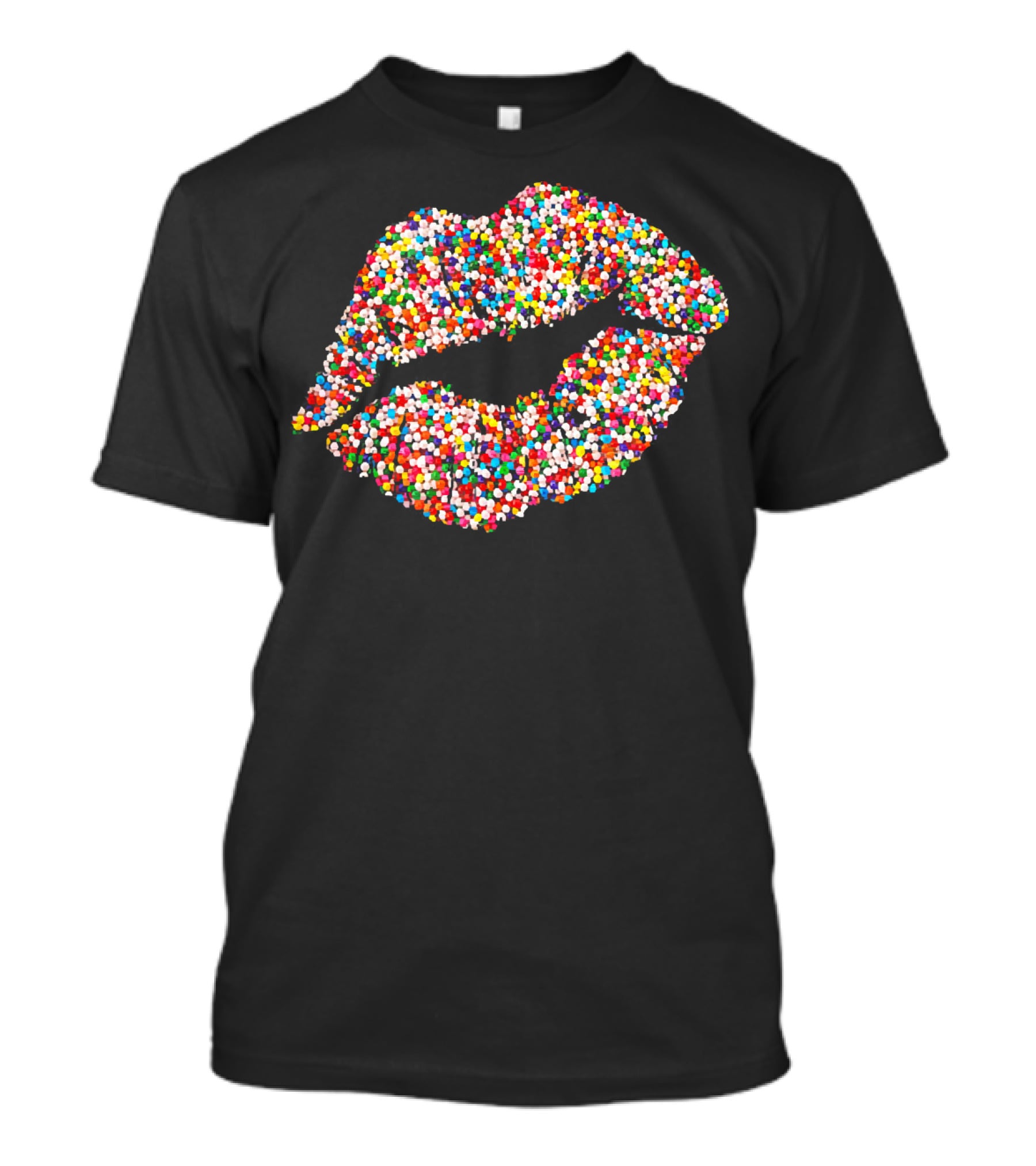 Candy Sprinkles Lipstick Kiss Lips T-Shirt