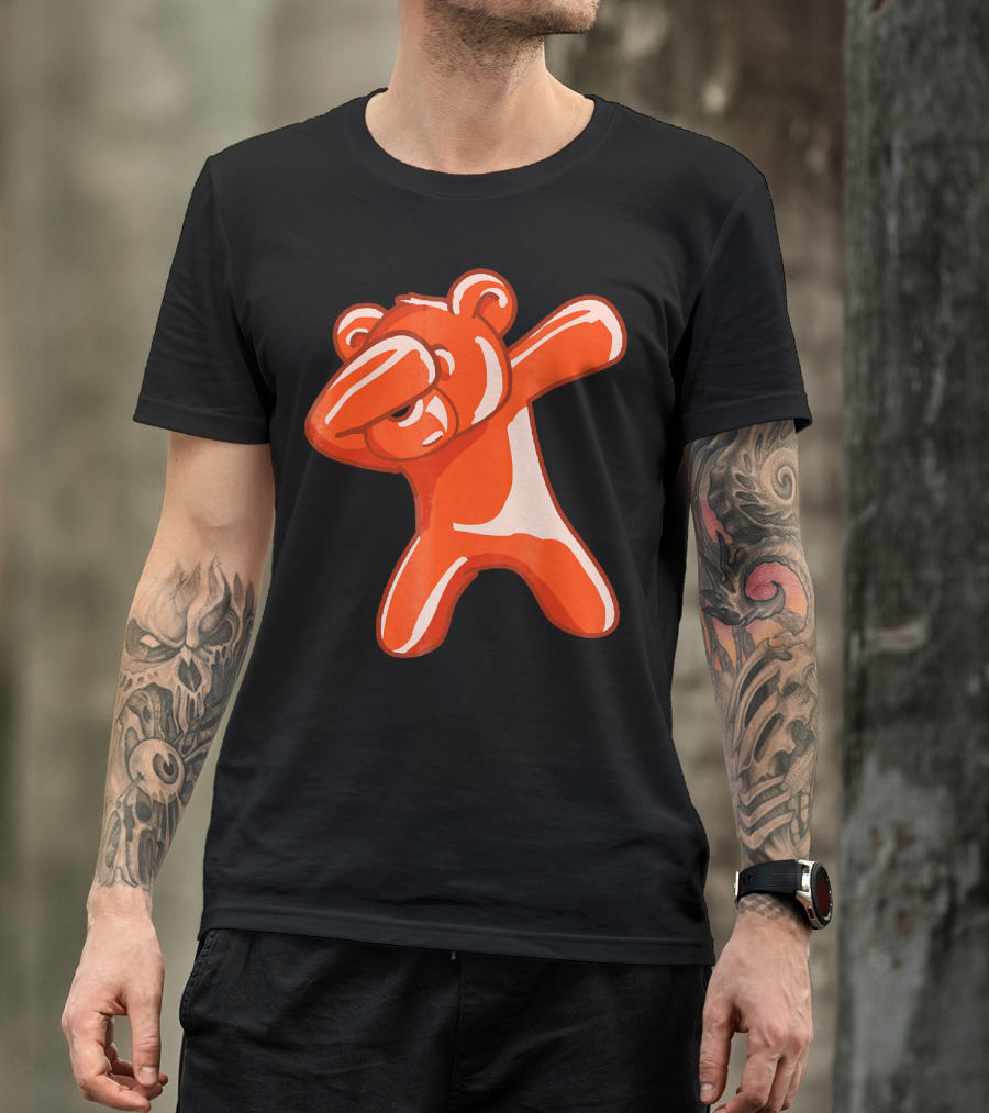 Dabbing Bear Gummy Candy Dance Dab Pose T-Shirt
