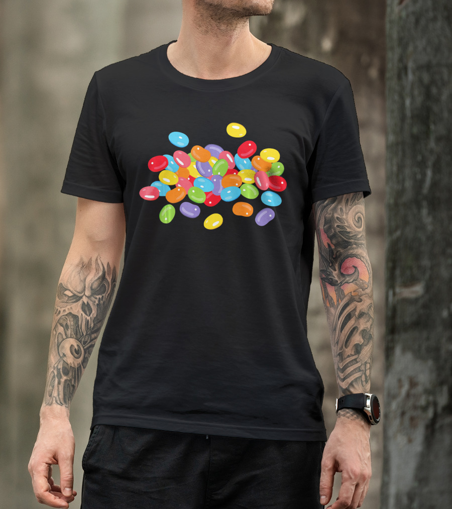 Cute Colorful Jelly Beans Candy Lover Easter Holiday T-Shirt