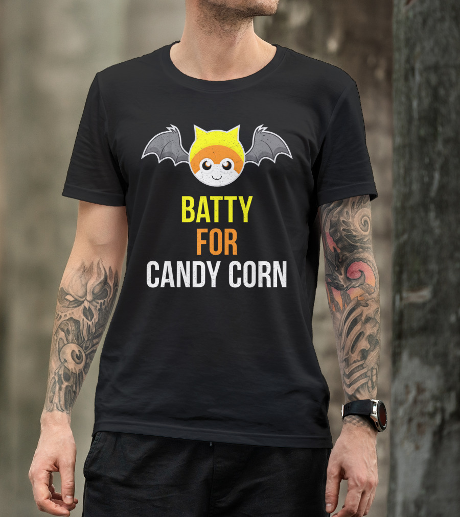 BATTY FOR CANDY CORN Adult And Youth T-Shirt