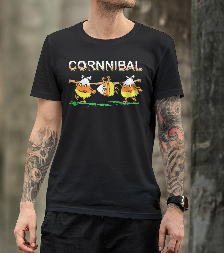 Cornnibal Cannibal Candy Corn Fun T-Shirt