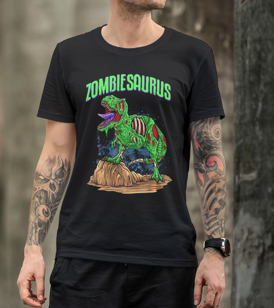 Zombiesaurus Dinosaur Awesome Zombie T-Shirt