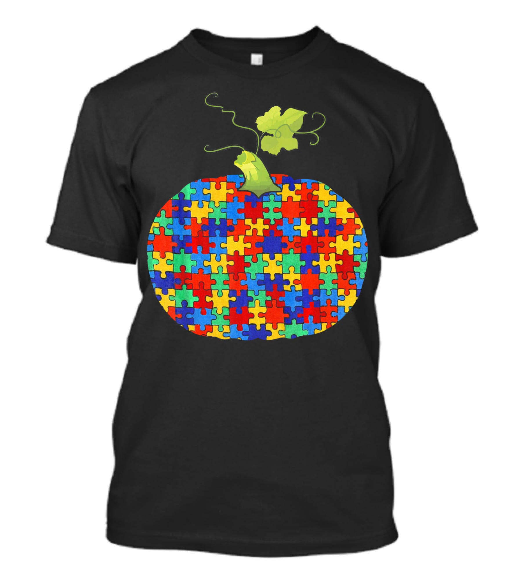 Pumpkin Puzzle Autism Awareness Halloween Lover T-Shirt