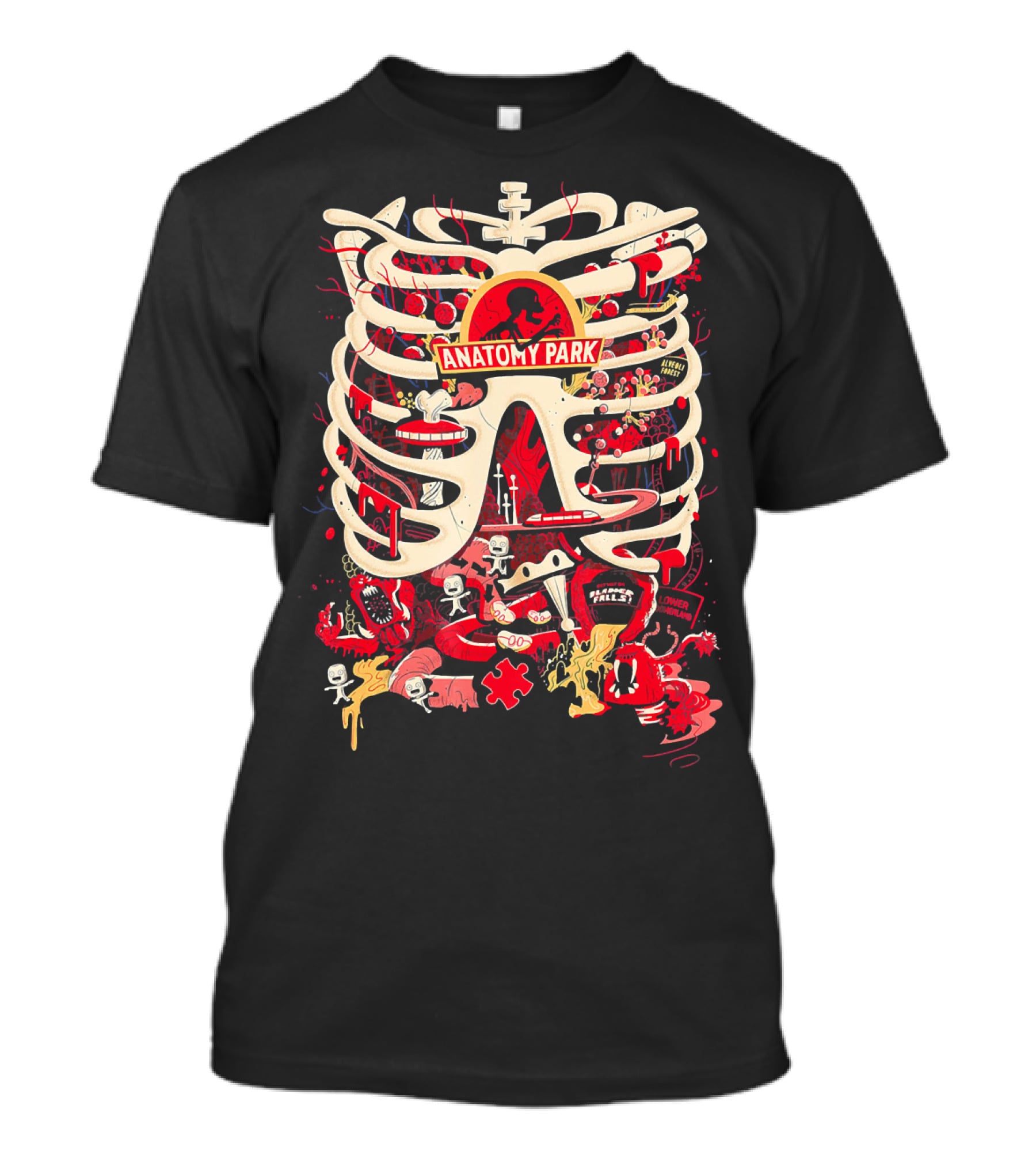 Anatomy Park Jurassic Adventure Cartoon T-Shirt