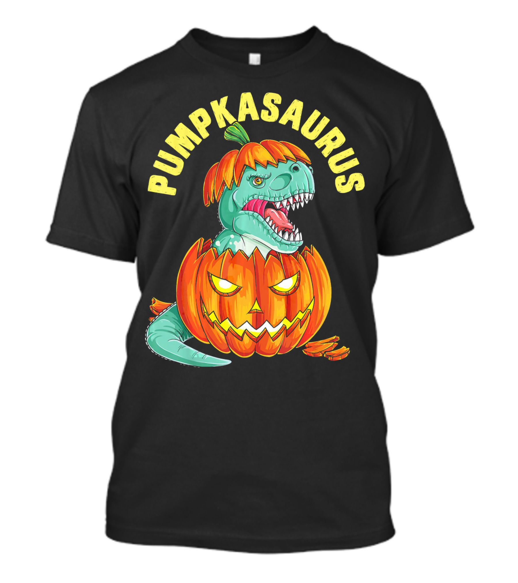 Halloween Kids Pumpkasaurus Dinosaur Pumpkin T-Shirt