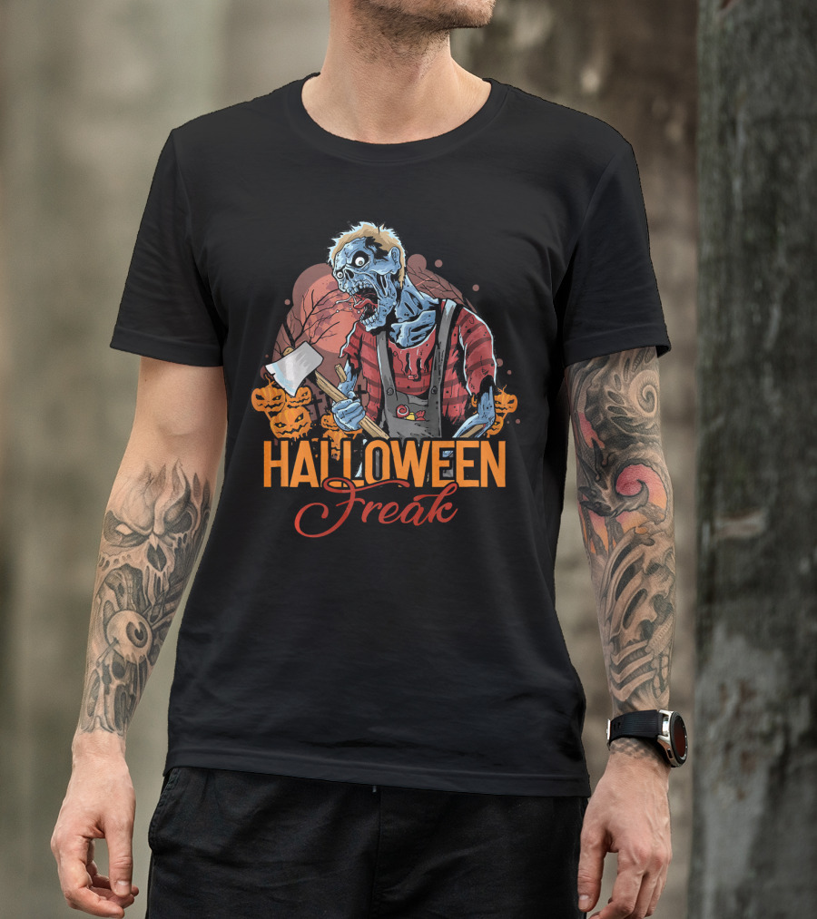 Halloween Freak Scary Zombie Horror T-Shirt