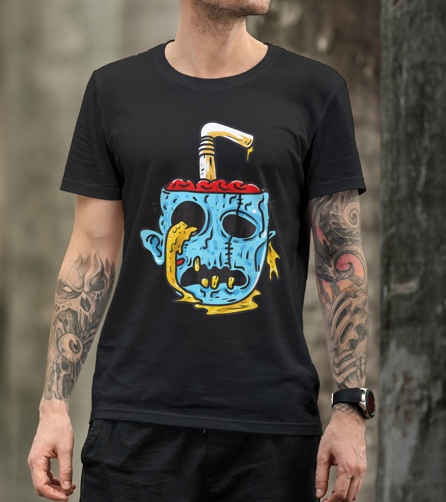 Zombie Food Brain Slushie Horror T-Shirt