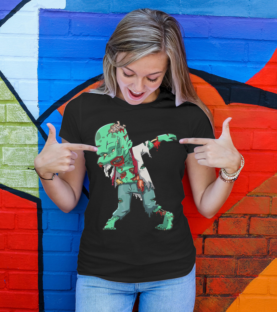 Zombie Halloween Dabbing Dab Cos T-Shirt