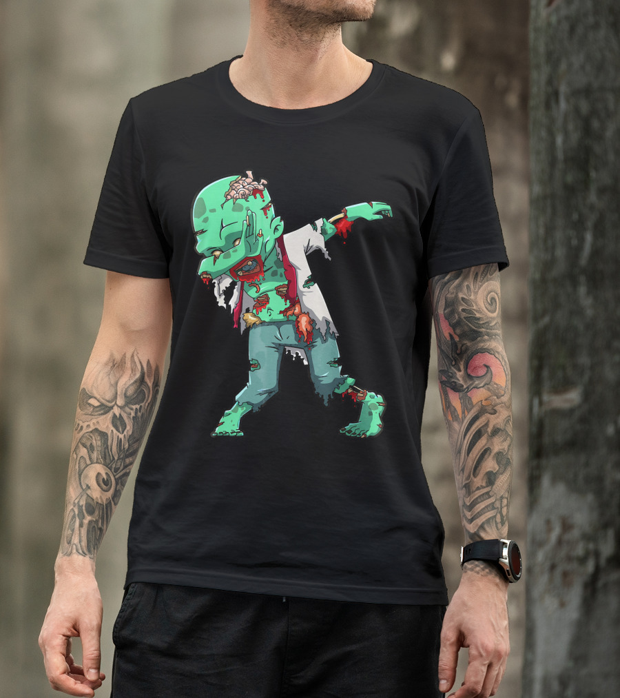 Zombie Halloween Dabbing Dab Cos T-Shirt