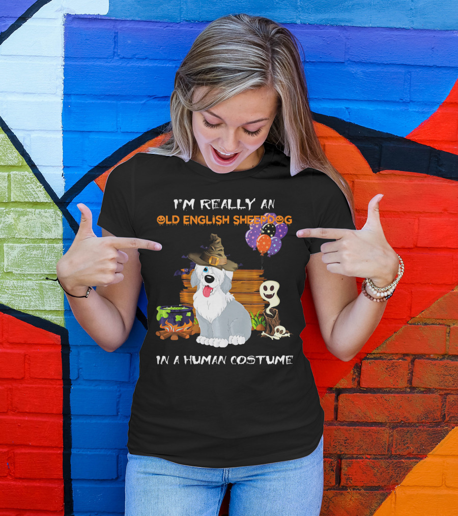 I'm Really An Old English Sheepdog In A Human Costume T-Shirt
