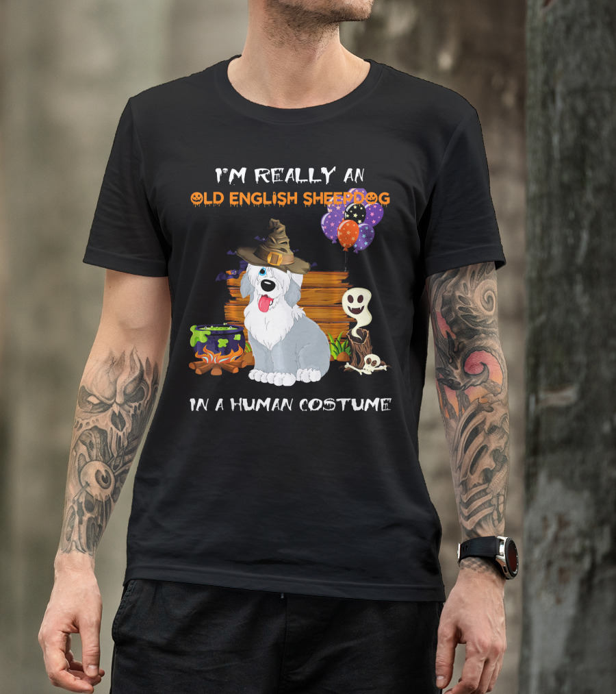 I'm Really An Old English Sheepdog In A Human Costume T-Shirt