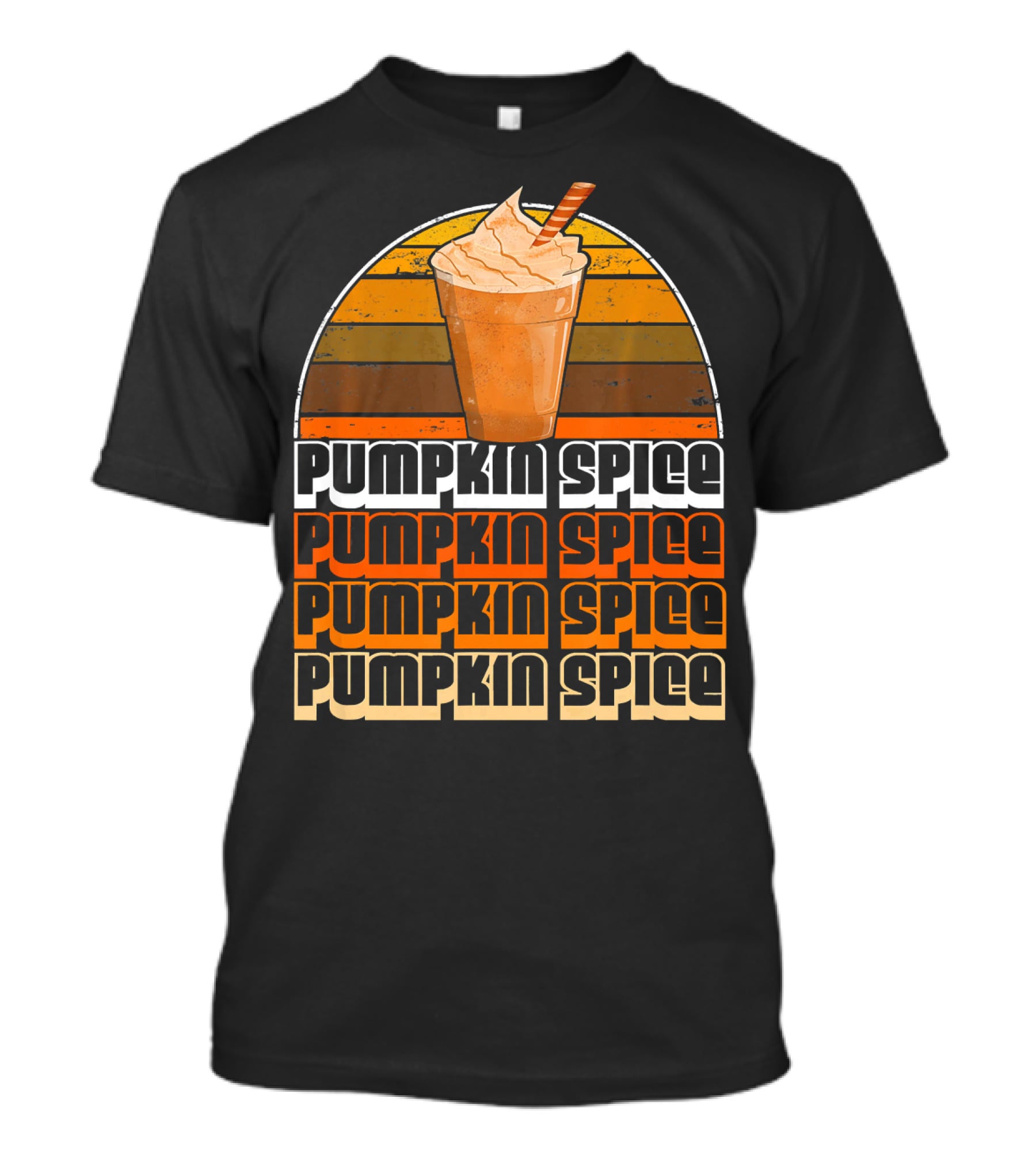 Vintage Pumpkin Spice Frappe Retro Pumpkin Spice Coffee T-Shirt
