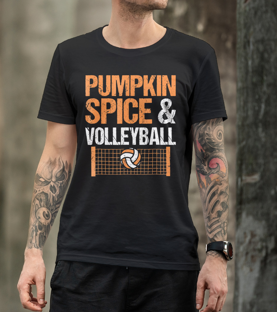 Pumpkin Spice And Volleyball Fall Season Essentials T-Shirt