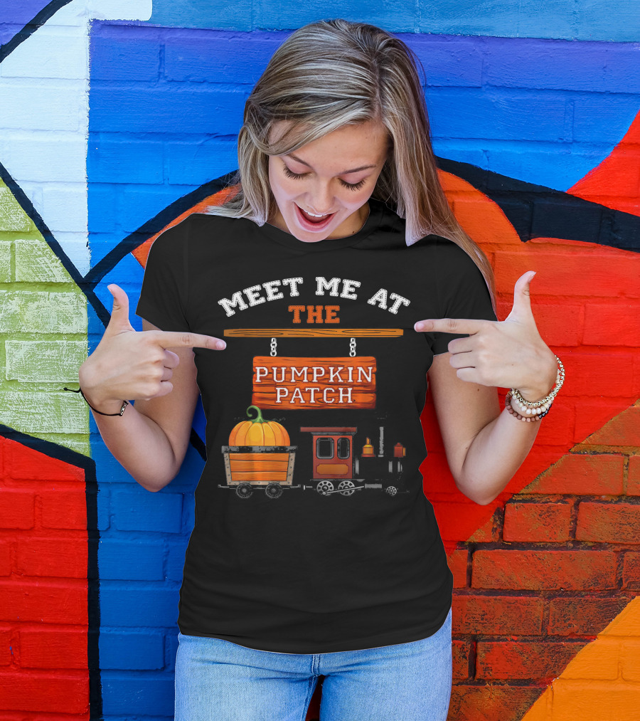 Meet Me At The Pumpkin Patch Train Ride Adventure T-Shirt