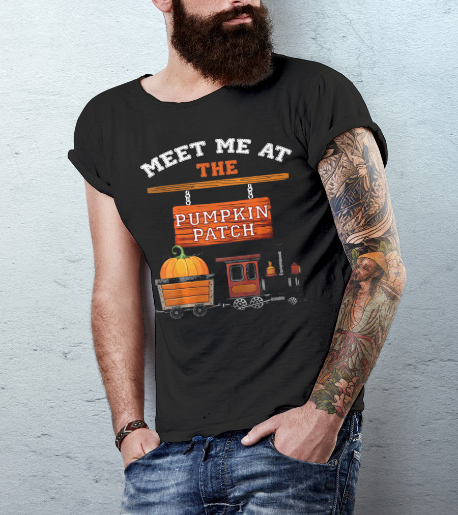 Meet Me At The Pumpkin Patch Train Ride Adventure T-Shirt
