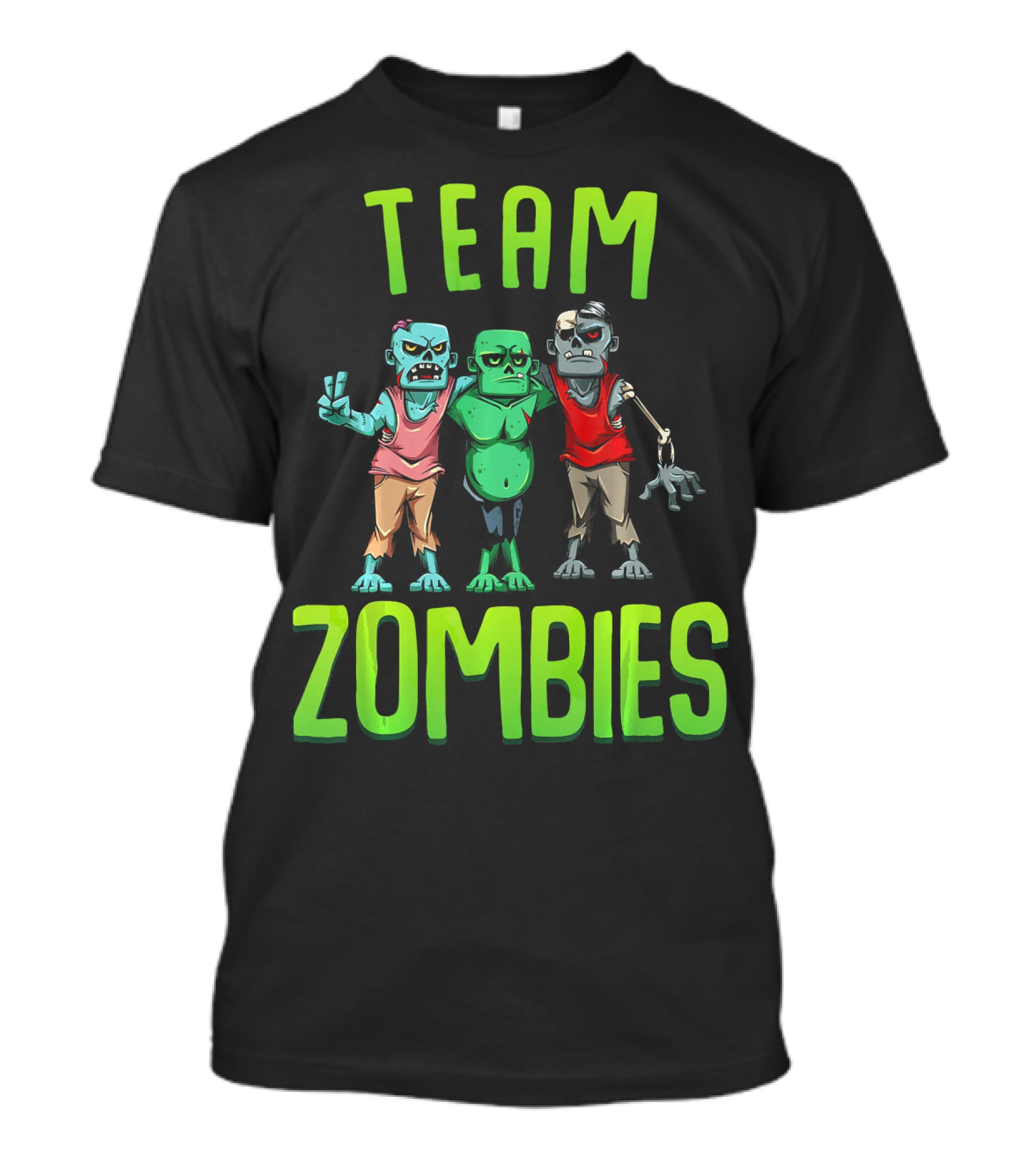 Team Zombies Matching Halloween Zombie Characters T-Shirt