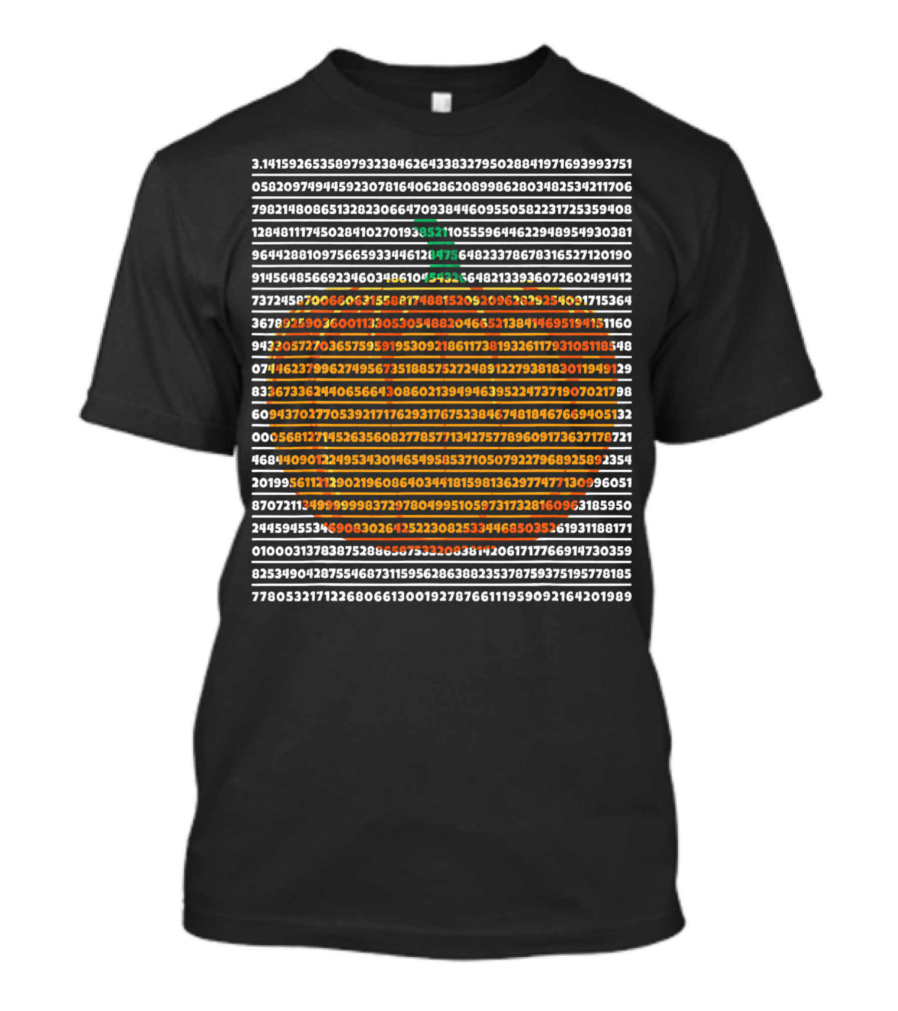 Pi Symbol Pumpkin Pie Math Digits Pi Day T-Shirt
