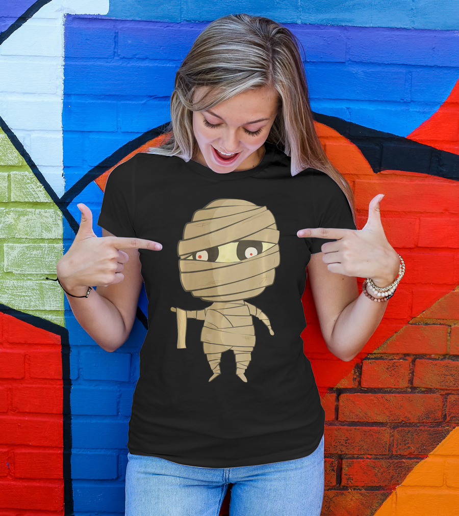 Mummy Halloween Cute Character T-Shirt